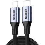 Cablu telefon mobil Ugreen 45067 Type-C to Type-C 1m 480Mbps 6A 240W, L513, Gray