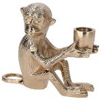 Свеча Promstore 34222 Sfesnic metalic Maimuța 15x13x6cm, auriu