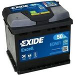Автомобильный аккумулятор Exide EXCELL 12V 50Ah 450EN 207x175x190 +/- (EB501)