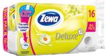 Zewa Deluxe camomile туалетная бумага 3-х слойная, 16 рулонов