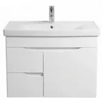 Шкаф под умывальник Mashtab 11892 Print cu 2 sertare+usa 80cm Alb