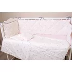 Lenjerie de pat pentru copii PernaMea Set lenjerie 8 piese Coronita Roz (PM.102145/3)