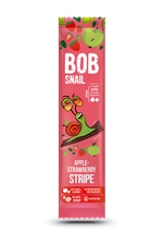 Dulciuri naturale de mere și căpșuni Bob Snail, 14g