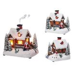Новогодний декор Promstore 12831 Suvenir LED de Crăciun Casă, 16x14x15cm