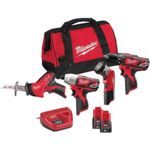 Set de scule electrice Milwaukee 4933441240 M12BPP4A-202B