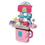 Игровой комплекс для детей Optmarket 202016989 Ветеринарная клиника 3в1 розовая