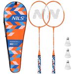 Echipament pentru badminton Nils 13285 Palete badminton (2 buc.) + husa NRZ2051 Aluminium (14-20-305)