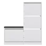 Raft pentru încălțăminte Hanah Home Dude White