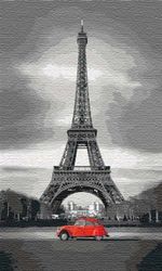 Картина по номерам на холсте с подрамником «Париж» 30х50 см 2147