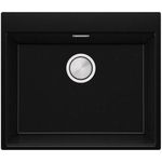 Мойка кухонная Primagran Oslo 60 Top Black metallic + accesorii 530x580 MONKM