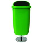Coș de gunoi Hydro S Urna stradala pe suport, 50L, verde 8001252