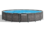 Бассейн Intex GreyWood Premium с металлическим каркасом, 24311L, темно-серый, 26744