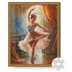 Tablou pe numere Art Gallery QB206535 Mozaic cu diamante patrate 40x50cm Balerina gratioasa