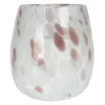Decor Promstore 48234 Свеча в стеклянном подсвечнике Тюльпан 12x14cm White Pink