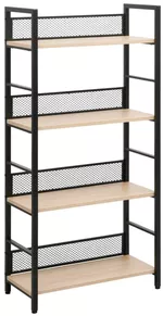 Офисный стеллаж Deco Brick 4 nivele 60x28x121H Oak/Black