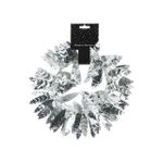 Новогодний декор Promstore 20310 Мишура елочная Листья 3m, серебряный