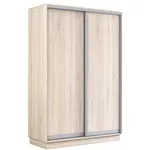 Dulap Mobildor-Lux Fox uși glisante din PAL (130x60x220H cm) Sonoma