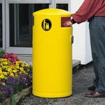 Уличная урна COMMUNITY BIN, 110L, YELLOW, GLSDN