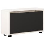 Полка для обуви Mobildor-Lux Leo 80x27x47H cm White/Anthracite