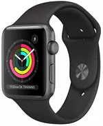 Apple Watch 3 38mm GPS (MTF02), Aluminum Black