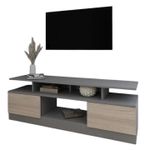 Comodă TV Smartex (16537) Т9 180cm TV Grafit+Stejar Deschis