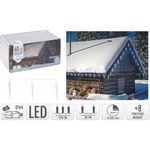 Гирлянда Promstore 27406 Огни новогодние Сосульки 40LED 6m, белые, 8режимов