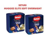 1 Set 2 pachete scutece-chiloțel, de noapte, Elite Soft Overnights 5  (12-17 kg), 17 buc