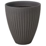 Цветочный горшок ProGarden 27890 Вазон для цветов пластик Лотос D40cm, H42cm, серый