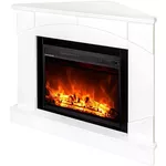 Șemineu electric ArtFlame Madeira colt & Lorance color, 850x1060x530 mm, Alb