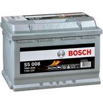 Автомобильный аккумулятор Bosch S5 12V 77Ah 780EN 278x175x190 -/+ (0092S50080)