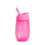 Бутылочка с трубочкой Munchkin Simple Clean Pink (300 мл)