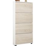 Полка для обуви Mobildor-Lux Leo Slim 60x16x164H cm White/Sonoma