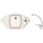 Мойка кухонная со смесителем Dr.Gans Gabi + SanDonna F 1069 alb