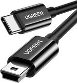 UGREEN Cable Type-C to Mini USB 2m Nickle Plated ABS US242, Black