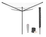Сушилка для белья Brabantia 29 05 03 Lift-O-Matic 50m, Metal Soil Spear, Cover, Peg Bag and Pegs , Anthracite