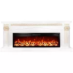 Камин электрический ArtFlame Calisto XL & Tanzania, 820x1900x300 mm, Alb