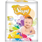 Sleepy Подгузники для детей 2, 3-6 кг, 80 шт.