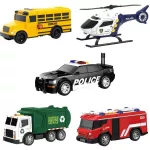 Mașină Wenyi WY1108A-5 1:32 Set vehicule servicii urbane cu fricțiune (lumini/sunete)