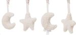 Jucărie cu pandantiv Jollein 108-001-66046 Set de jucarii pentru Babygym Moon Nougat