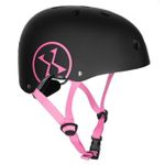 Cască de protecție Nils MTW001‑1 Abisal negru‑roz, mărime XS (48-52cm)
