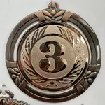 Медаль за 3 место, бронзовая (1 шт.) d=7 см (215)