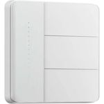 Întrerupător electric Aqara Z1 - Întrerupător cu 3 butoane (cu și fără neutru) cutie de perete pătrată, albă (ZNQBKG40LM)