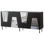 Comodă Trendy Venetia, Negru, Fume (GTR001221)