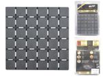 Набор ковриков для ванны 6шт 13X13cm MSV Quadro серые