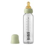 Cană cu pai BIBS 5014250 Biberon din sticla anticolici Sage cu tetina din latex 0+ luni, 225 ml