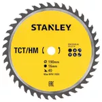 Disc de tăiere Stanley STA13145-XJ Pânza circulara TCT 190x16x40T