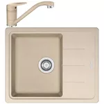Chiuvetă bucătărie cu bateria Franke 114.0491.714 BFG 611-62 + Novara Plus Avena