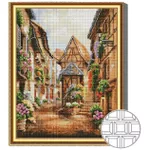 Tablou pe numere Art Gallery QB206412 Mozaic cu diamante patrate 40x50cm Stradela din oras istoric