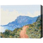 Картина по номерам BrushMe BS51431FC 40х50 сm (fără cutie) Drum de munte din Monaco. Claude Monet
