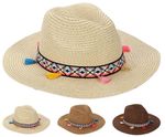 Îmbrăcăminte sport Promstore 53927 Palarie unisex cu panglica si ciucuri D34cm